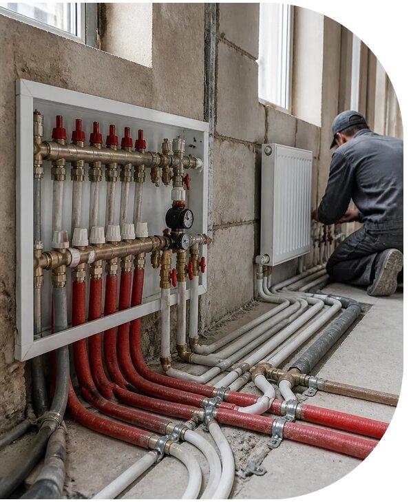 Монтаж системы отопления здания любой сложности в Приморско-Ахтарске